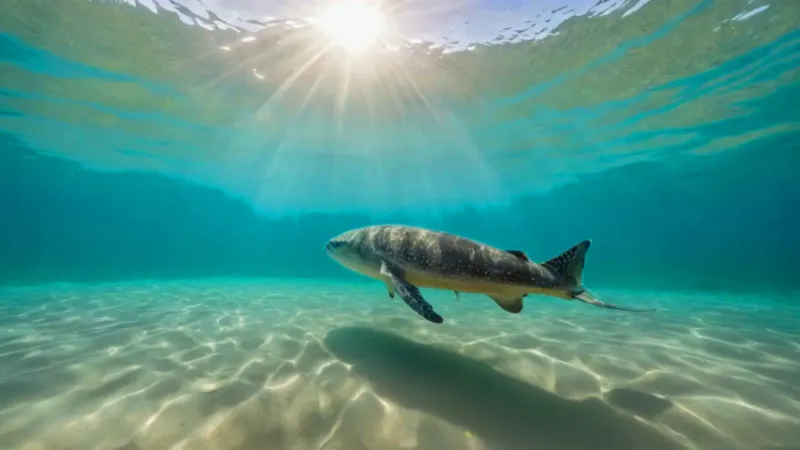 La inmensa ballena empequeñece al buzo
