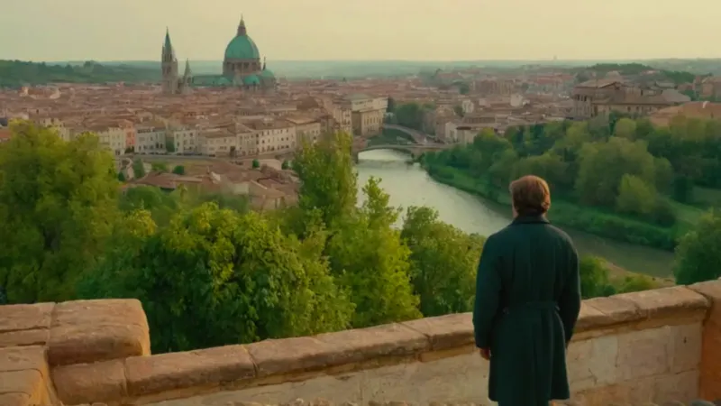 Un hombre contempla la ciudad desde lo alto