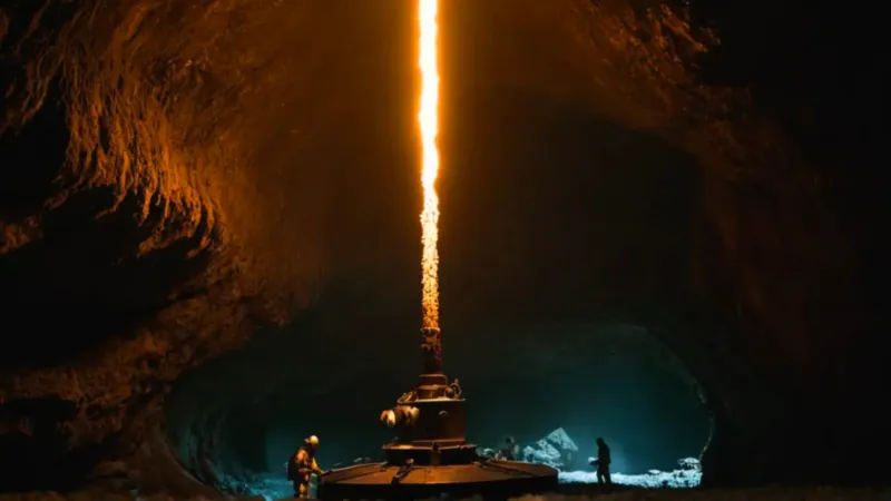 Un sumergible ilumina un respiradero volcánico abisal