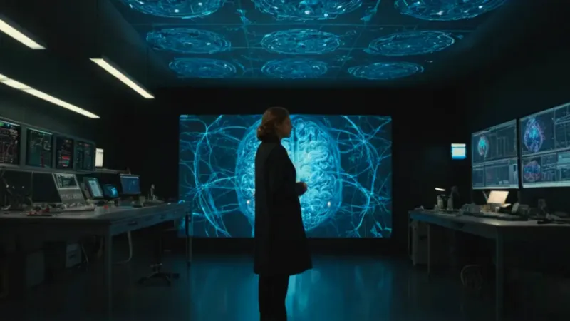 Un cerebro holográfico siluetea al investigador