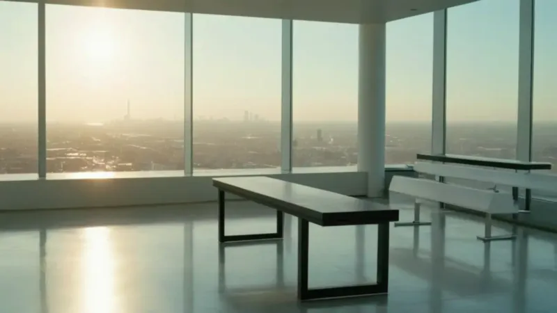 Científico solitario en un laboratorio avanzado