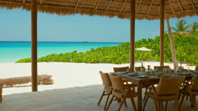 Playa paradisíaca de serena calma