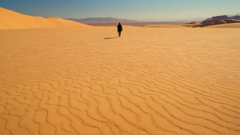 Una solitaria travesía en el desierto blanco