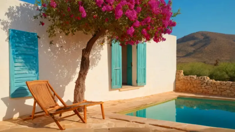 Descanso estival en una villa mediterránea