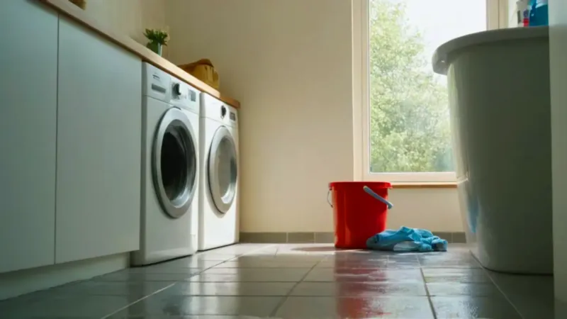 Arreglando la lavadora averiada en casa