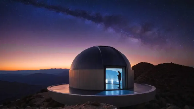 Un observatorio solitario contempla el cosmos