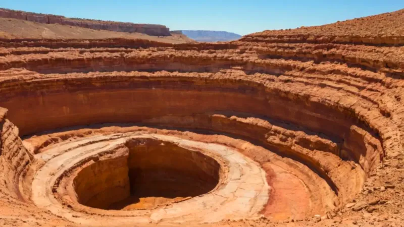 Un paleontólogo desentierra un fósil