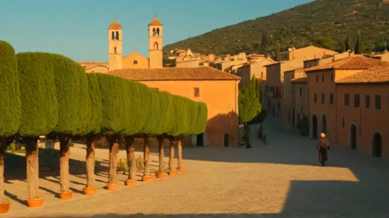 Atardecer en un pueblo toscano