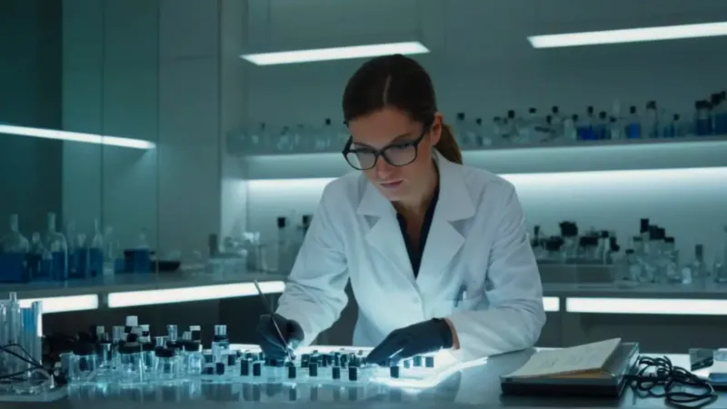 Un investigador trabaja en su laboratorio tecnológico
