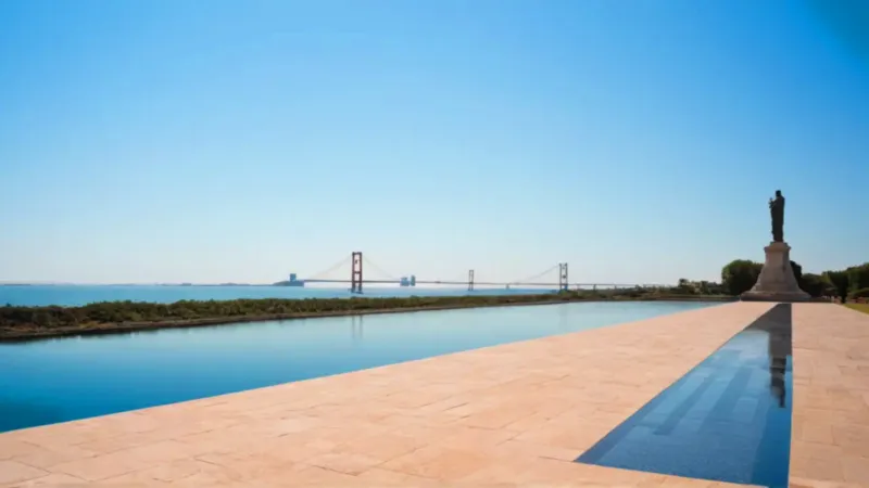 Monumento colosal domina el paisaje fluvial