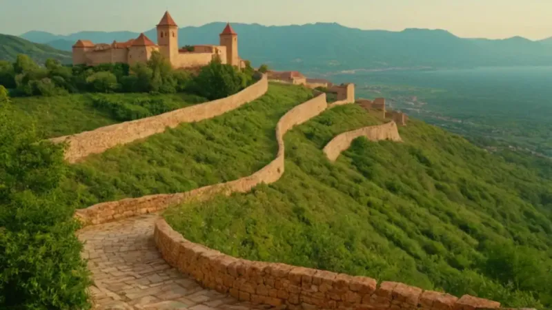 Una muralla vigila la ciudad del lago