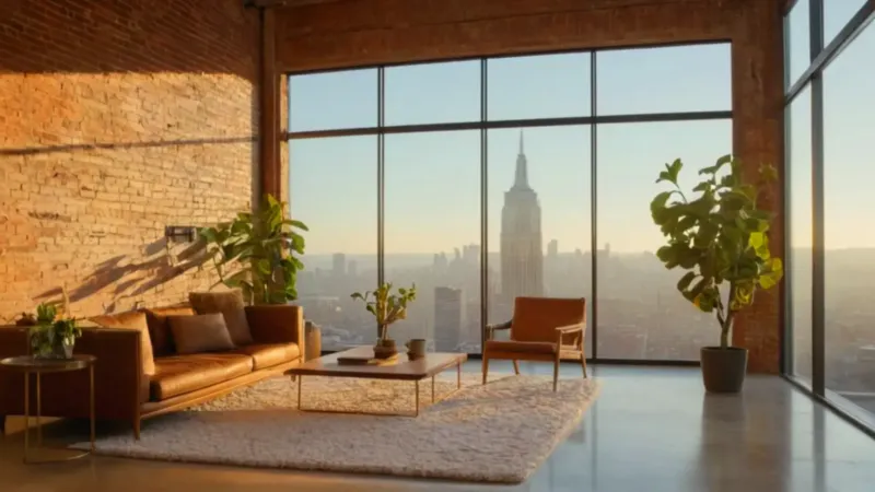 Trabajo tranquilo en el atardecer urbano