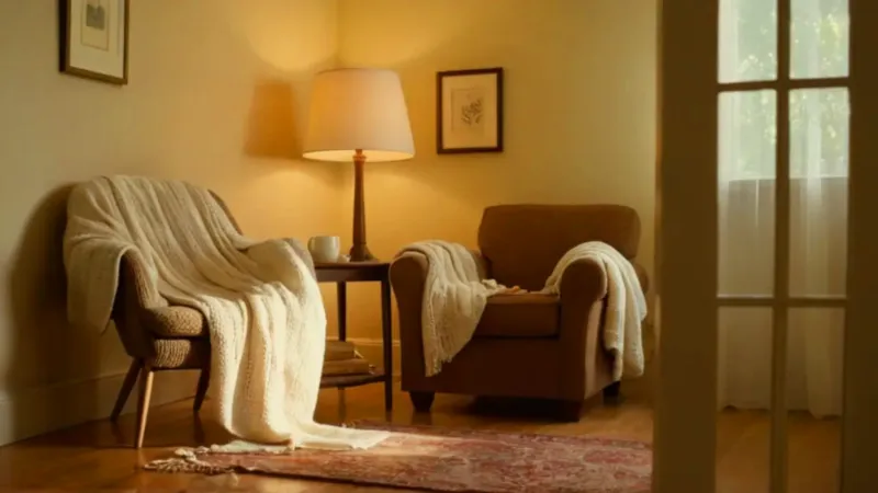 Una madre acuna a su bebé tranquilamente