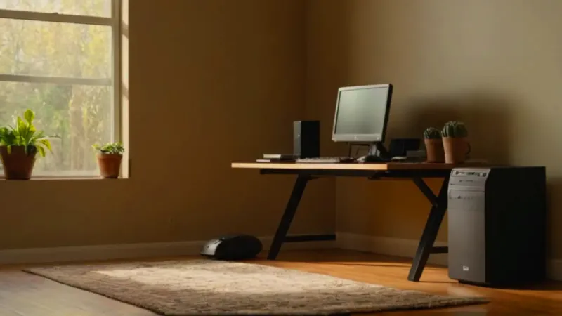 Alguien revisa su torre en el suelo