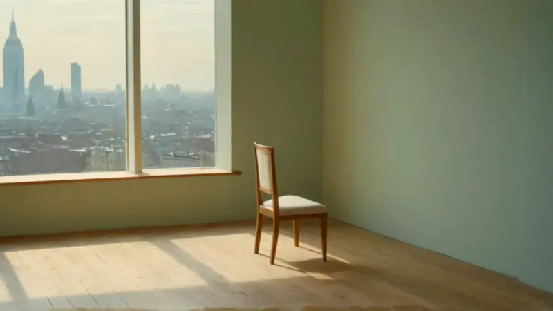 La tranquila luz inunda la habitación