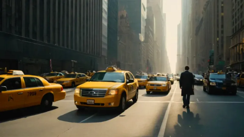 Un individuo contempla la inmensa metrópolis