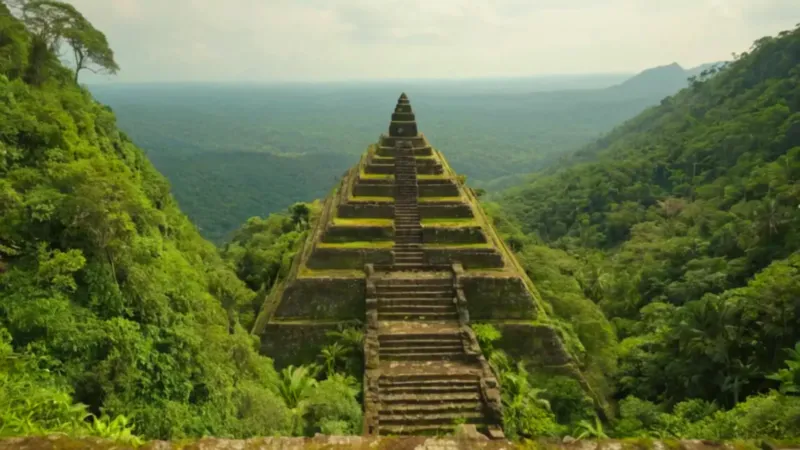 Pirámide ancestral se alza en la selva