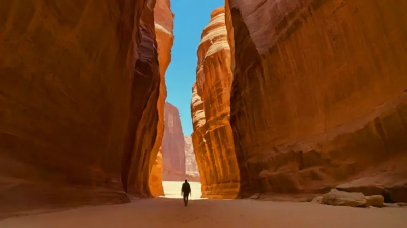 Colosal templo tallado en la roca