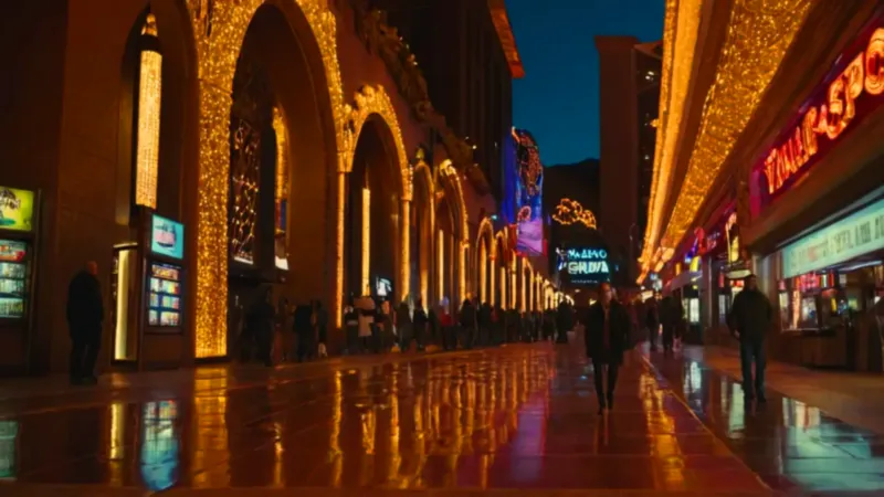 Soledad en una vibrante noche de neón