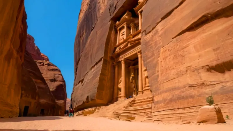 El imponente Tesoro emerge entre las rocas