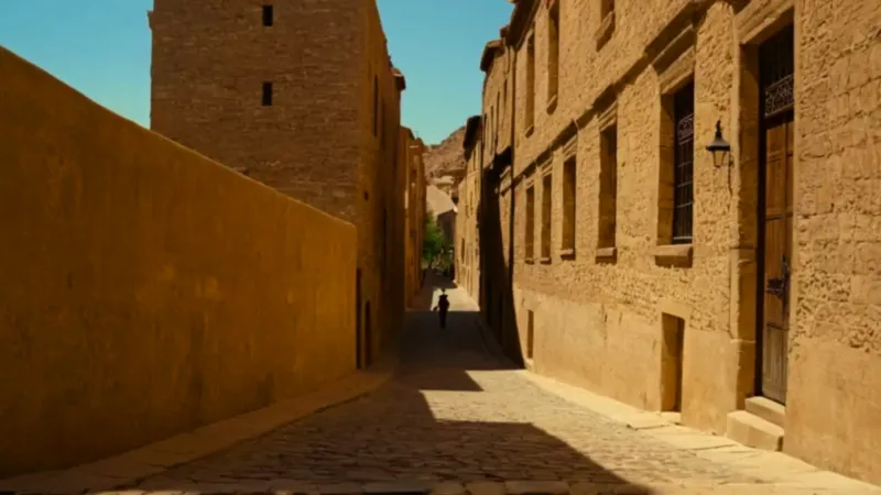 Un callejón de luz, sombra y soledad